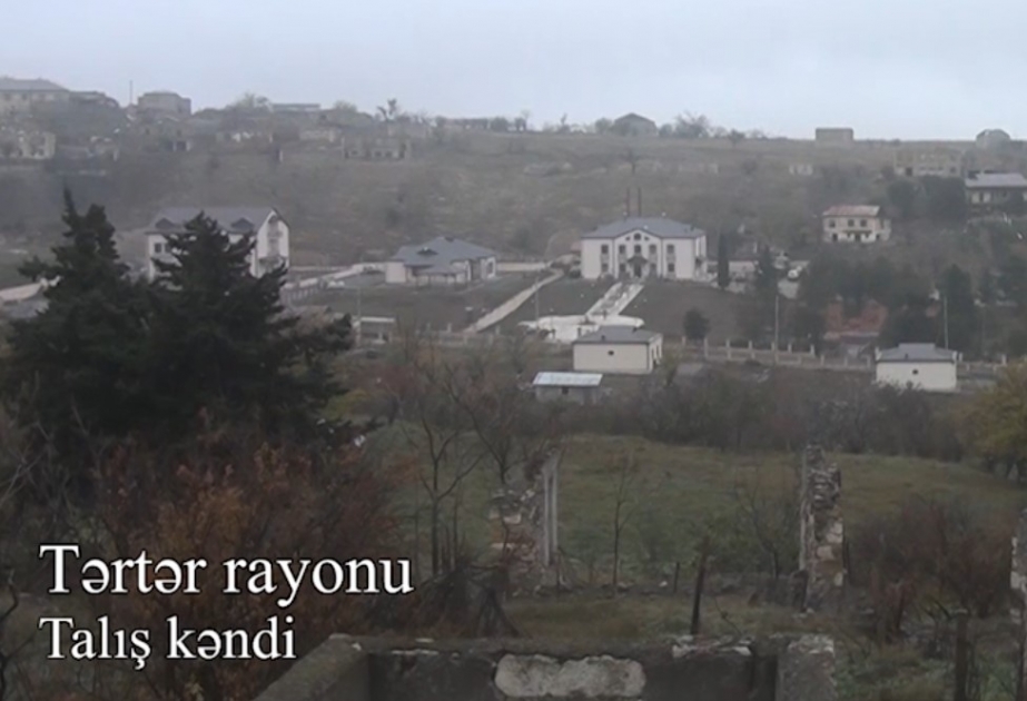 Tərtər rayonunun işğaldan azad olunan Talış kəndindən yeni videoreportaj VİDEO