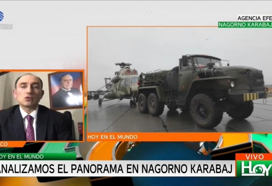 En la televisión colombiana se habló del conflicto armenio-azerbaiyano y de la declaración conjunta sobre el cese del fuego