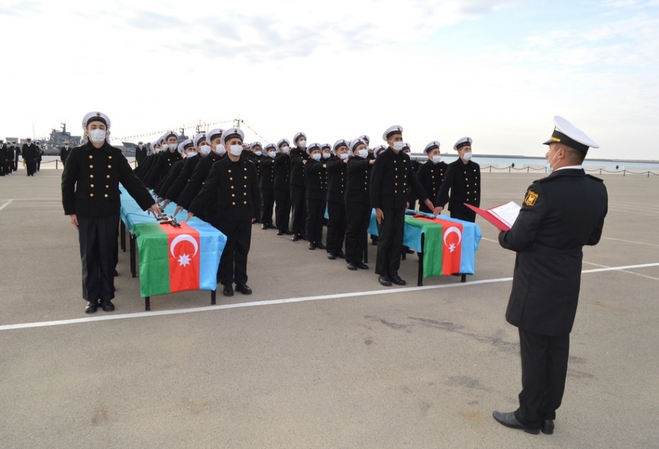 Hərbi Dəniz Qüvvələrində andiçmə mərasimi keçirilib