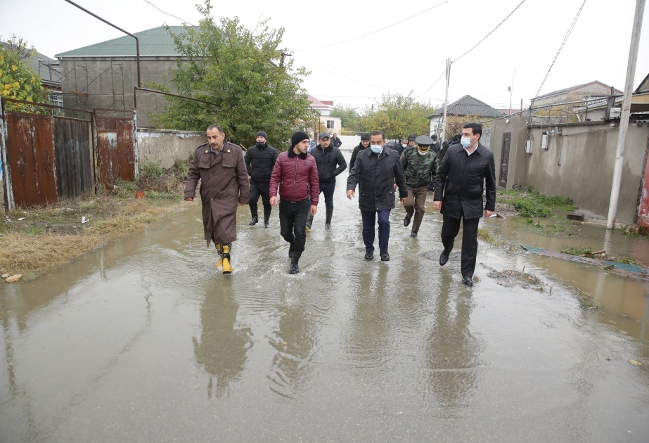 Xaçmazda selin ziyan vurduğu ərazilərdən fotoreportaj