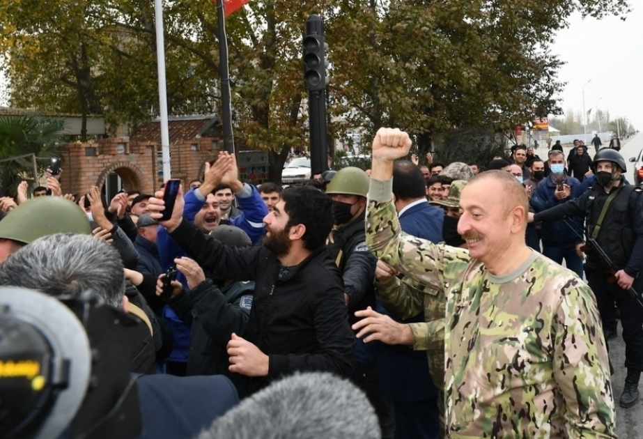 رئيس أذربيجان: قضينا على جيش أرمينيا ولقنّا درسا قيادة أرمينيا الإجرامية  أسأل الله هنا في مدينة فضولي مرة اخرى أن يتغمد شهدائنا بواسع رحمته