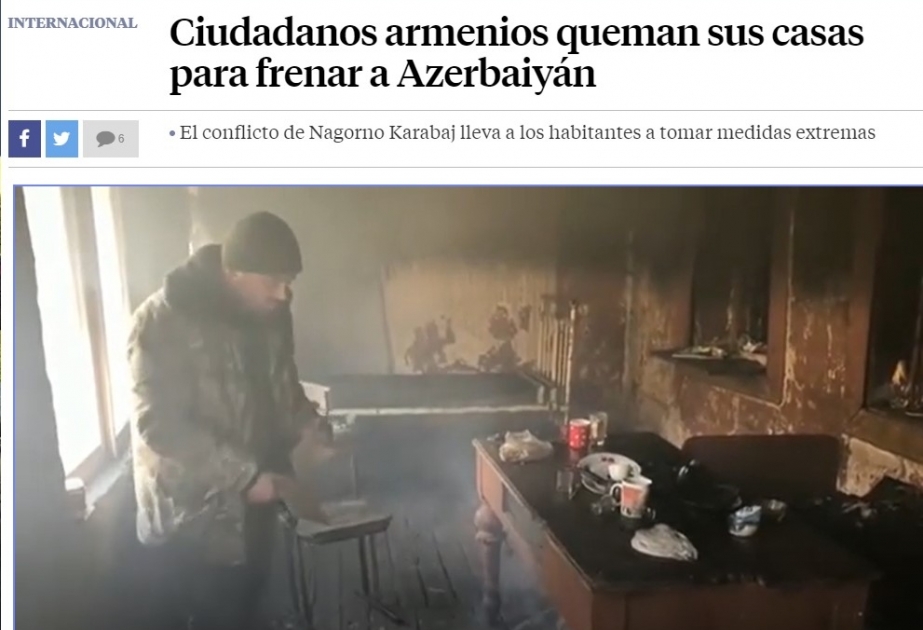 Kəlbəcərin erməni vandalizminə məruz qalması İspaniyanın “LA VANGUARDIA” və “EL MUNDO” qəzetlərində geniş işıqlandırılıb