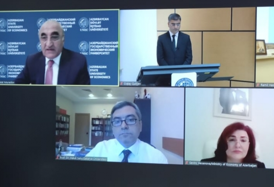 UNEC-də Qarabağın azad edilməsinin türk dünyasına iqtisadi təsiri məsələləri müzakirə olunub