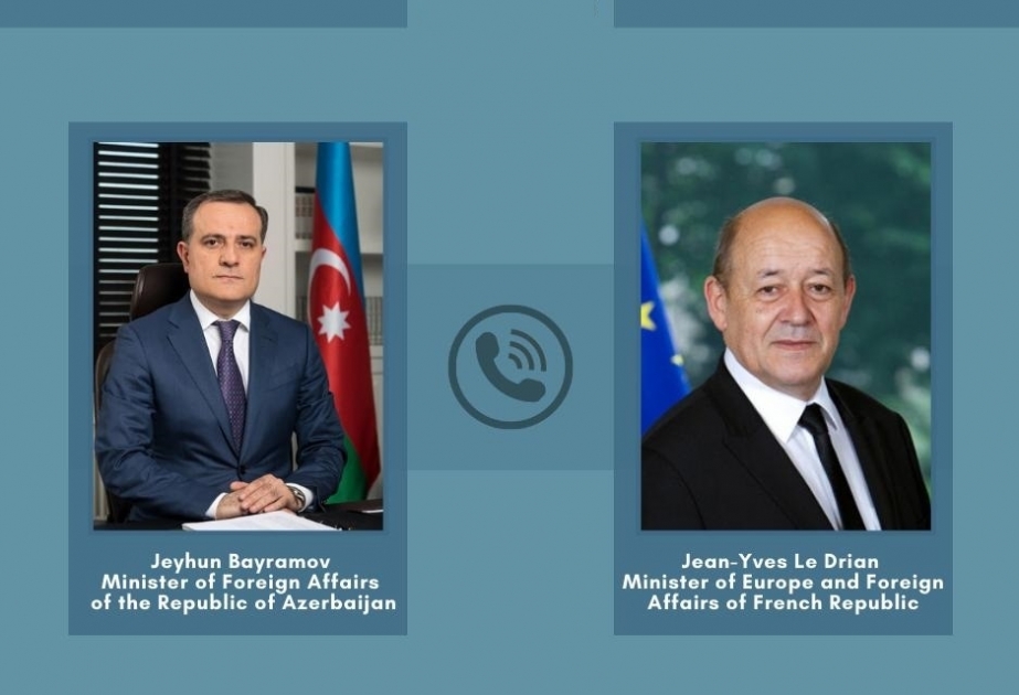 Состоялся телефонный разговор министров иностранных дел Азербайджана и Франции