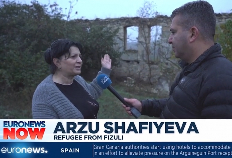“Euronews” telekanalı işğaldan azad olunmuş Füzuli şəhərindən reportaj hazırlayıb VİDEO