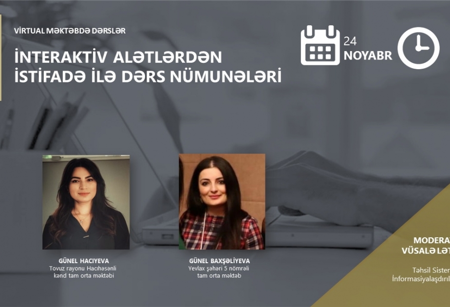 “Virtual məktəb”də interaktiv dərslərə yenidən start verilir