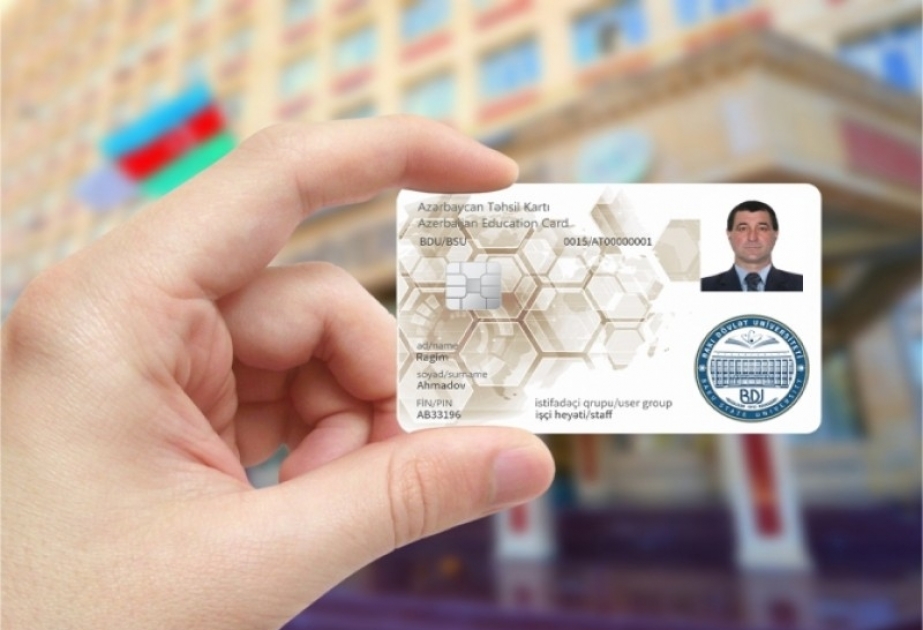 Bakı Dövlət Universitetinin işçi heyətinə smart təhsil kartı təqdim edilib