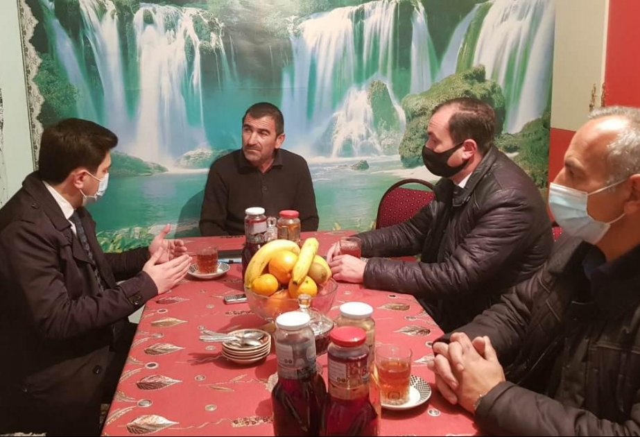 Qəbələdə Vətən müharibəsinin qaziləri evlərində ziyarət olunub