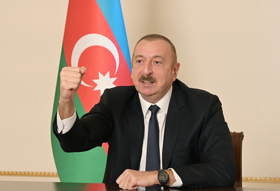 Presidente: “La guerra mostró una vez más quién es quién. Armenia es un país derrotado, Azerbaiyán es un país victorioso”