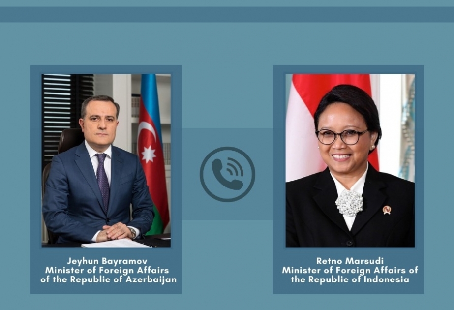 محادثة هاتفية بين وزيري خارجية أذربيجان وإندونيسيا