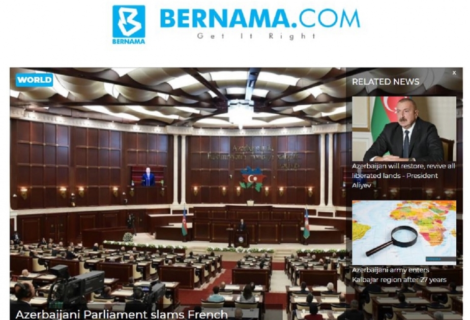 BERNAMA agentliyi: Azərbaycan parlamenti Fransa Senatının qətnaməsini pisləyir
