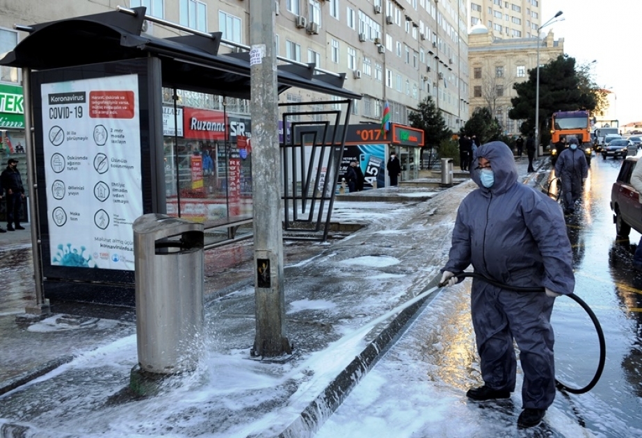 Bu gün Bakıda 550 küçə dezinfeksiya edilib