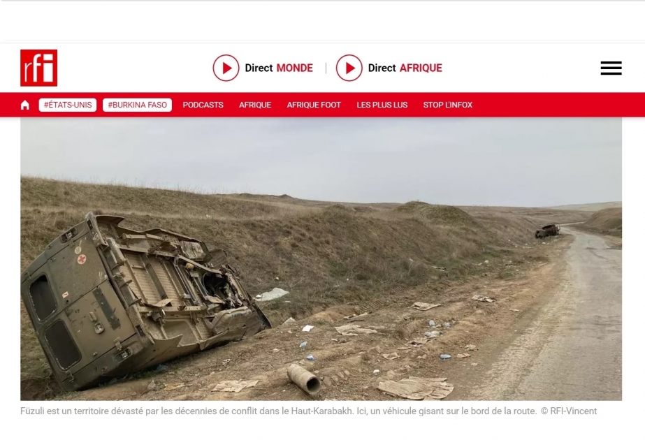La radio francesa RFI emitió una cobertura sobre Fuzulí