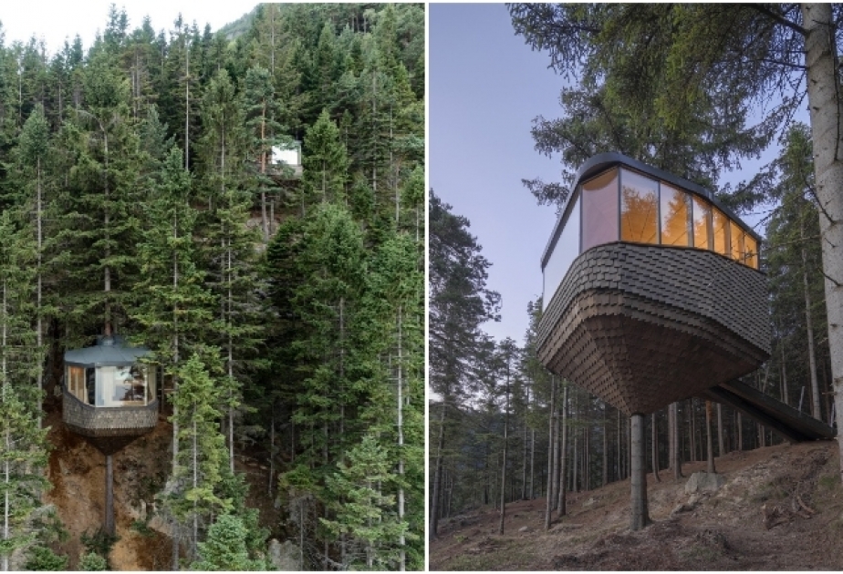 Norveçdə şam ağaclarının qoynunda ekoloji otel açılıb