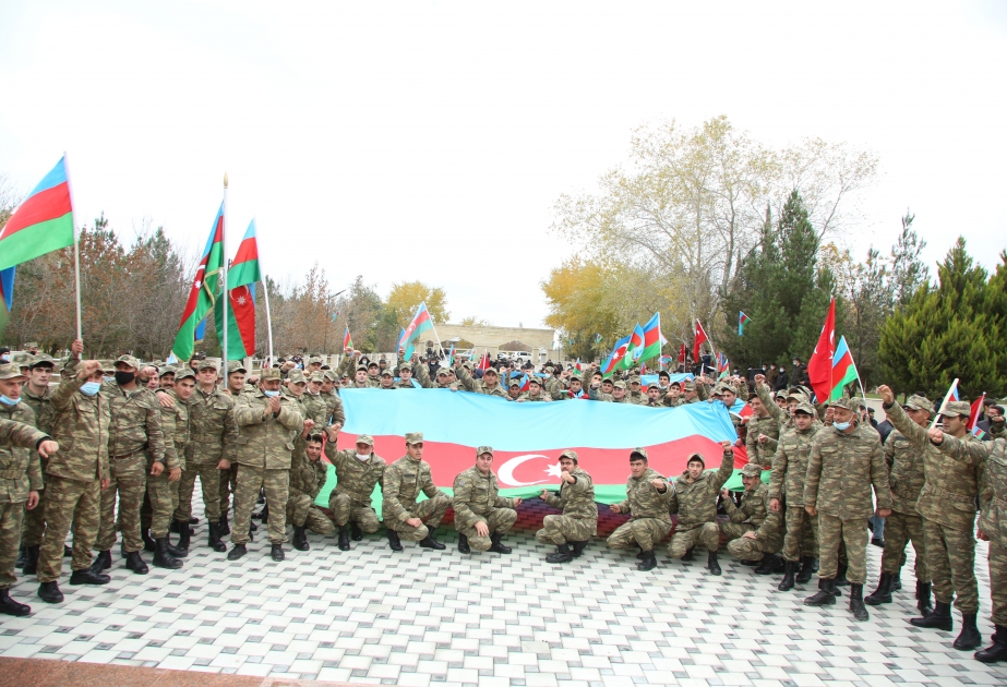 Laçınlılar doğma rayonlarının işğaldan azad olmasını böyük coşqu ilə qeyd edirlər VİDEO