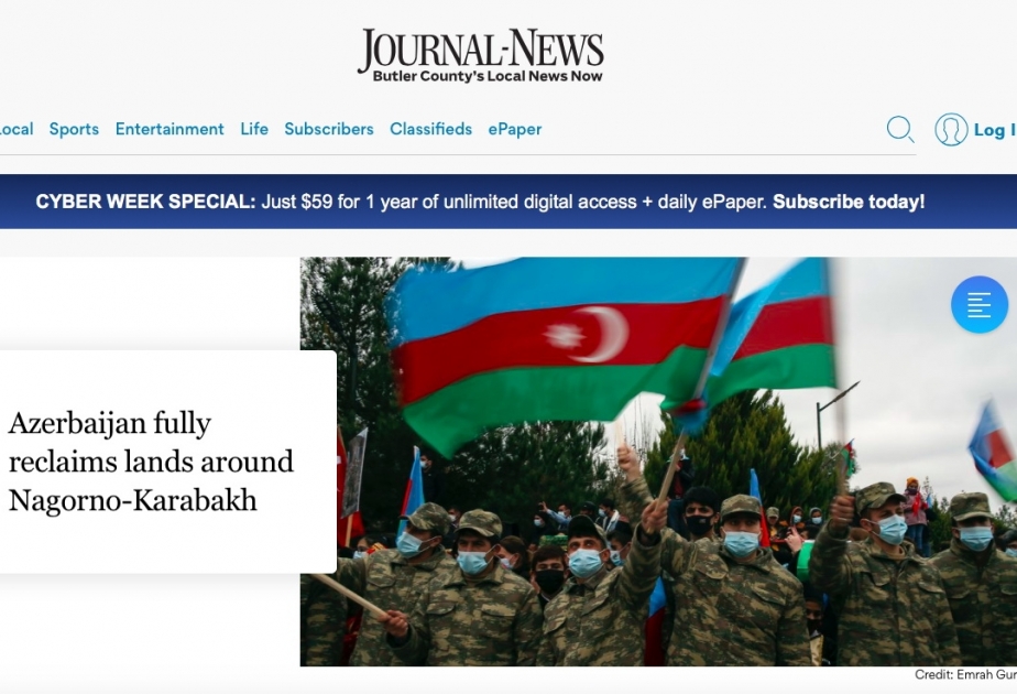 В издании Journal News опубликована статья о победе Азербайджана над Арменией