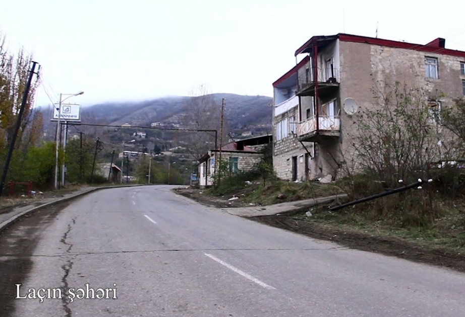 İşğaldan azad edilmiş Laçın şəhərinin videogörüntüləri VİDEO