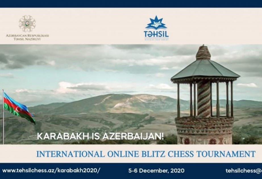 “Qarabağ Azərbaycandır!” onlayn beynəlxalq turnirdə 30-a yaxın ölkədən şahmatçılar iştirak edəcəklər