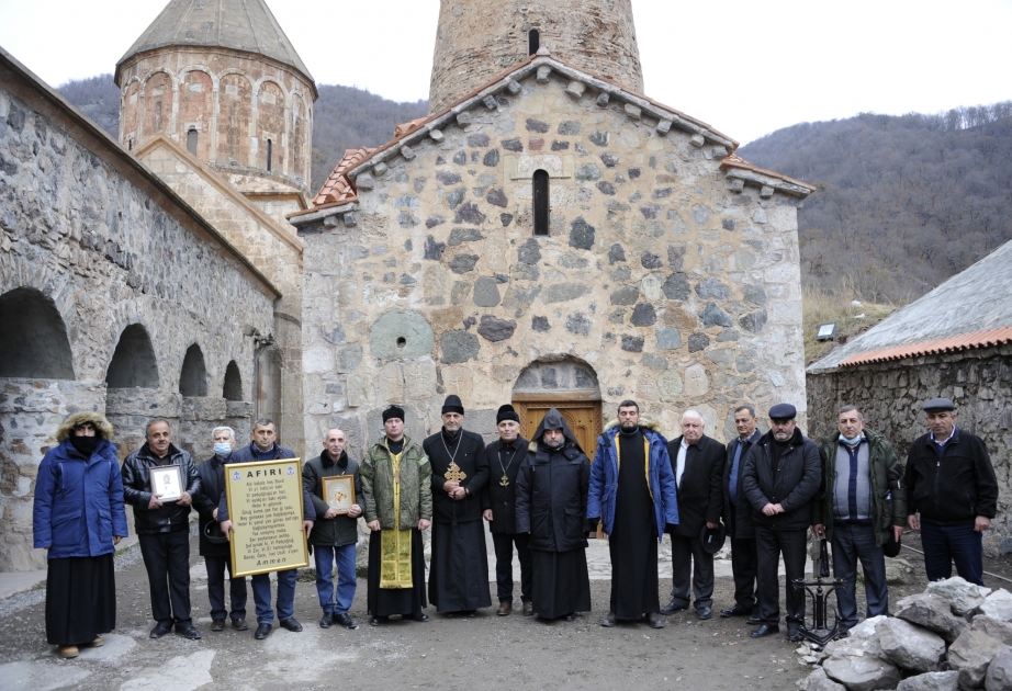 Azərbaycan Alban-udi dini icmasının nümayəndələri Kəlbəcərdəki Xudavəng monastır kompleksini ziyarət ediblər