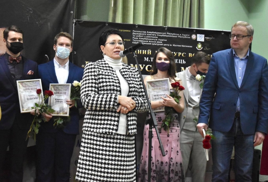 Ukraynada Müslüm Maqomayevin xatirəsinə həsr olunmuş beynəlxalq müsabiqənin qalibləri mükafatlandırılıb VİDEO