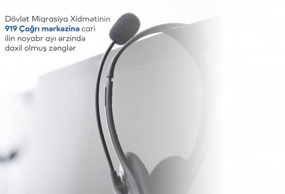 Dövlət Miqrasiya Xidmətinin 919 - Çağrı mərkəzinə noyabrda 7 mindən çox zəng daxil olub