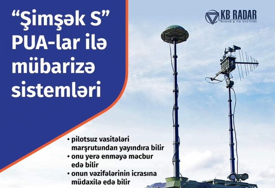 “Şimşək S” PUA-larla mübarizə sistemləri