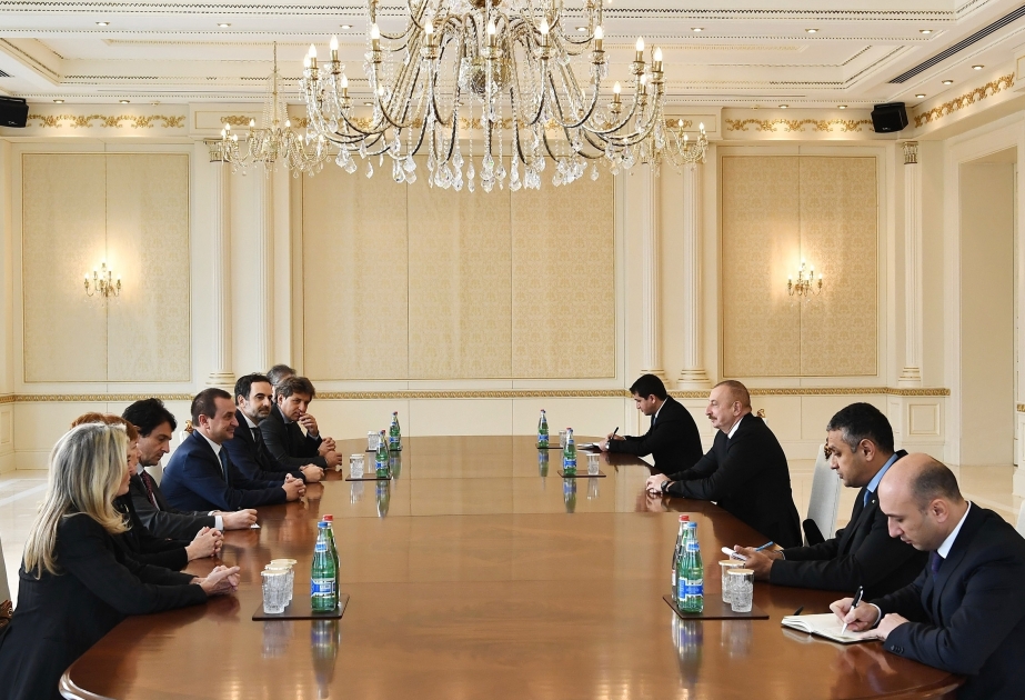 الرئيس إلهام علييف: وضع مشروع تاب للخدمة يزيد من تعزيز العلاقات بين ايطاليا وأذربيجان