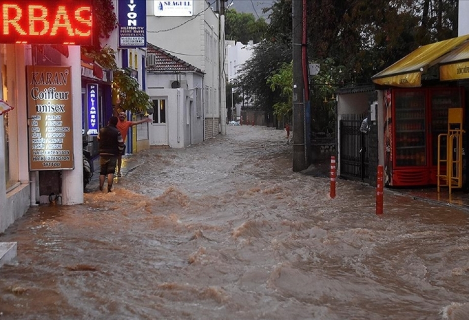Bodrumda leysan yağışları bir sıra fəsadlar yaradıb