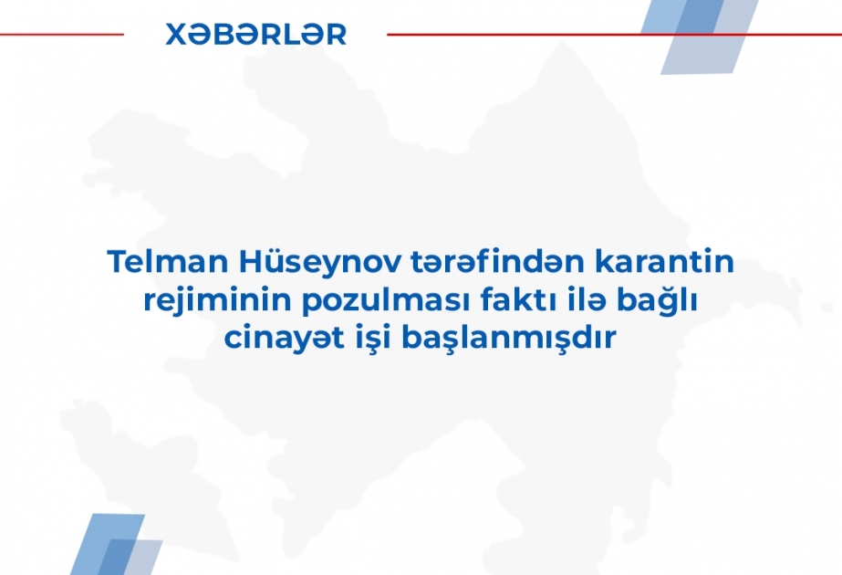 Koronavirus infeksiyasının yayılması üçün real təhlükə yaradan Zərdab rayon sakini tutulub
