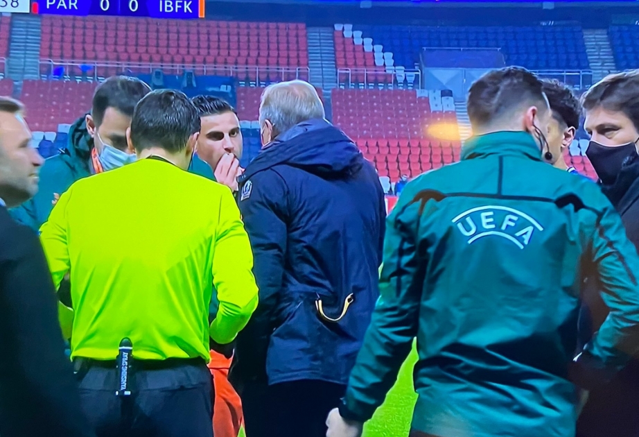“Başakşehir” klubunun futbolçuları “Paris Sen-Jermen” ilə oyunda meydanı tərk ediblər