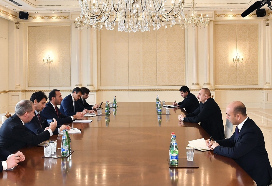 El Presidente de Azerbaiyán recibió a una delegación del Ministerio de Relaciones Exteriores y de la Cooperación Internacional de Italia