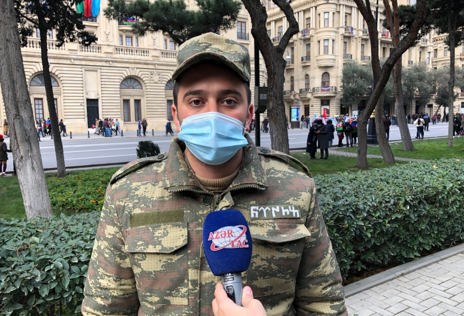 Qarabağ qazisi: Çox xoşbəxtəm ki, möhtəşəm qələbənin qazanılmasında zərrə qədər də olsa payım var