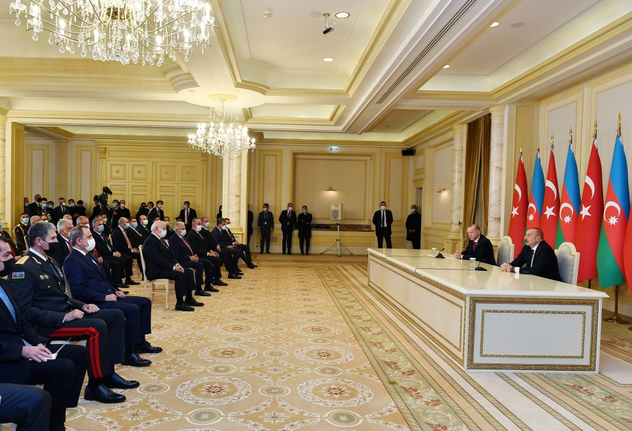 Azərbaycan Prezidenti: Bu gün əziz qardaşım Rəcəb Tayyib Ərdoğanın liderliyi sayəsində Türkiyə dünyada güc mərkəzinə çevrilib