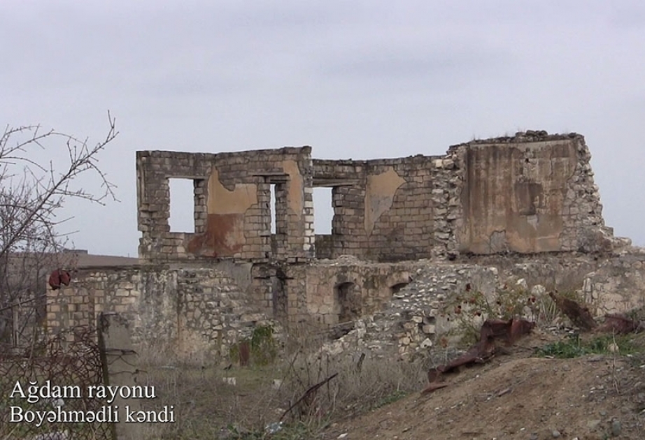 Министерство обороны Азербайджана распространило видеокадры из села Бойахмедли Агдамского района ВИДЕО