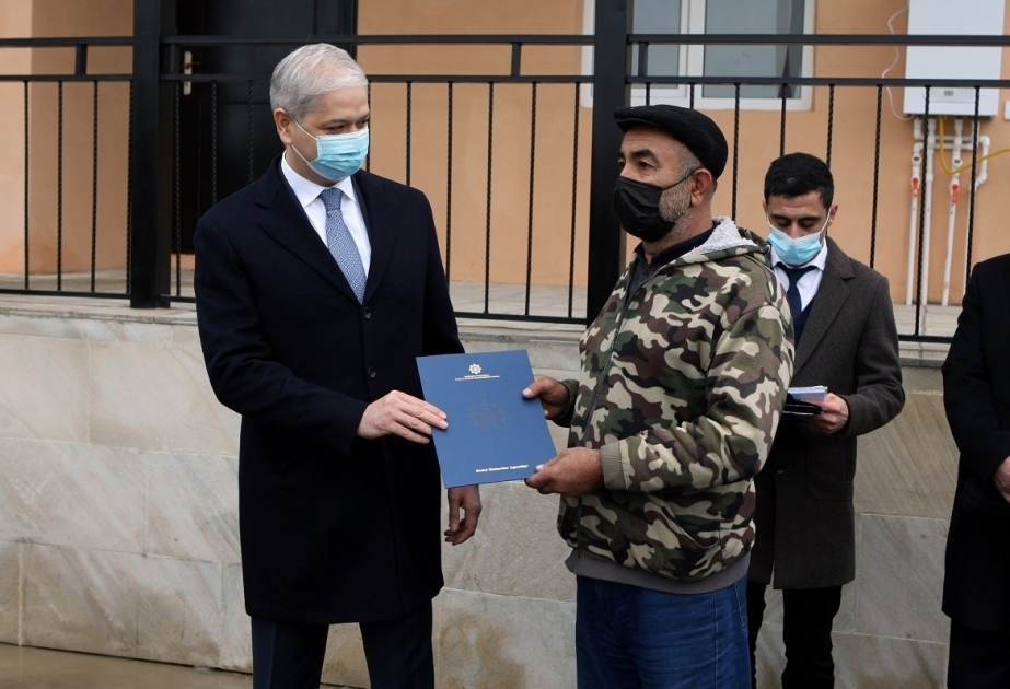Se han proporcionado nuevas casas a las familias de los mártires y veteranos de guerra discapacitados en Azerbaiyán