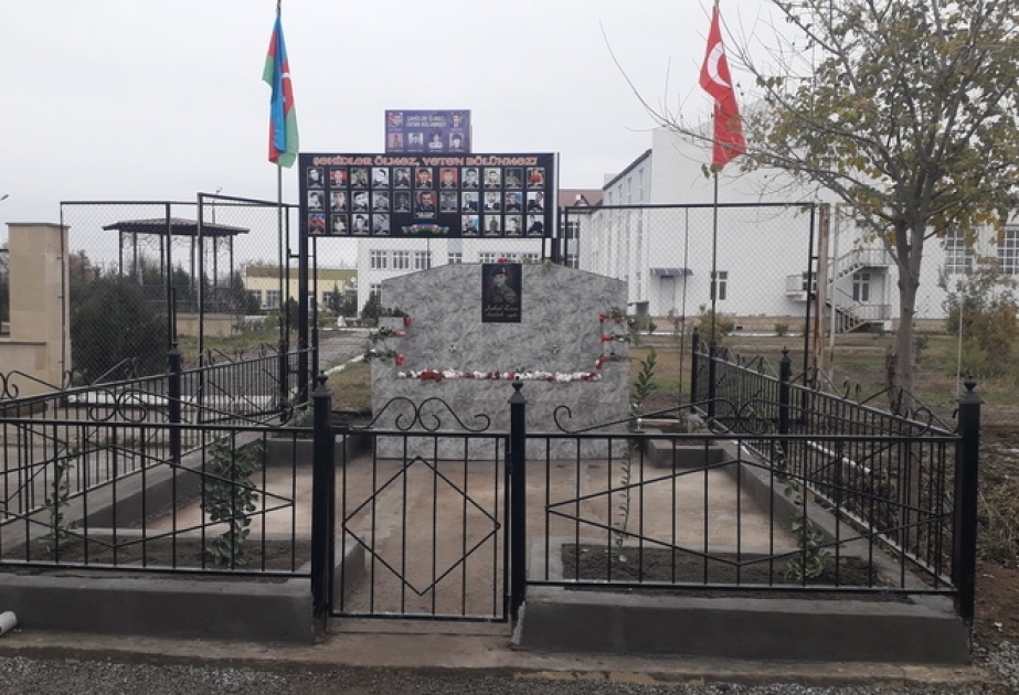 Şəhidin adına tikilən bulağın açılışı olub