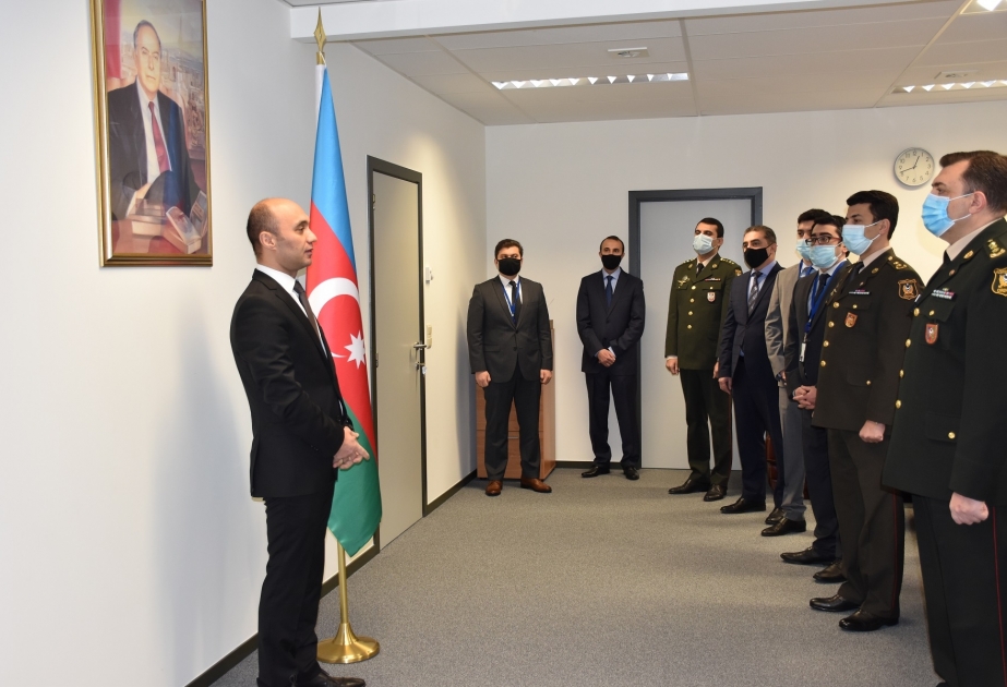Ümummilli Liderin xatirəsi Azərbaycanın NATO yanında nümayəndəliyində də ehtiramla yad edilib