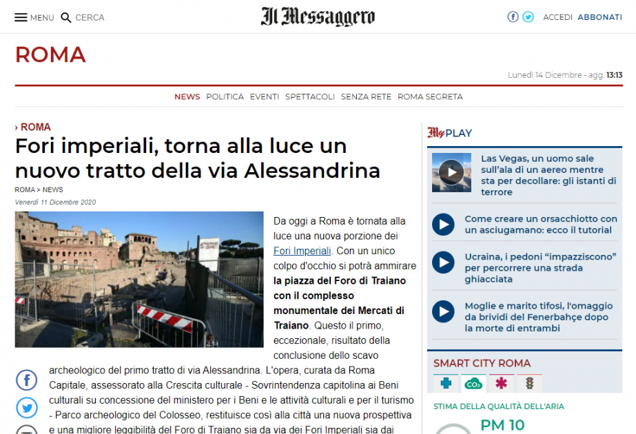Roma şəhərinin meri Azərbaycana təşəkkür edib