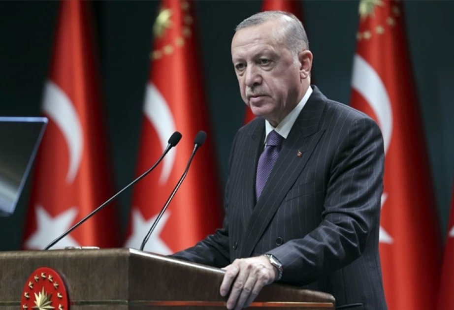 Türkiyə Prezidenti: Hər anı qəhrəmanlıqla dolu olan 44 günlük Vətən müharibəsi sayəsində Azərbaycan torpaqları azad olundu
