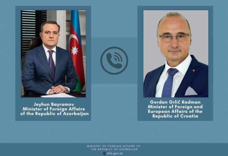 Состоялся телефонный разговор между министрами иностранных дел Азербайджана и Хорватии