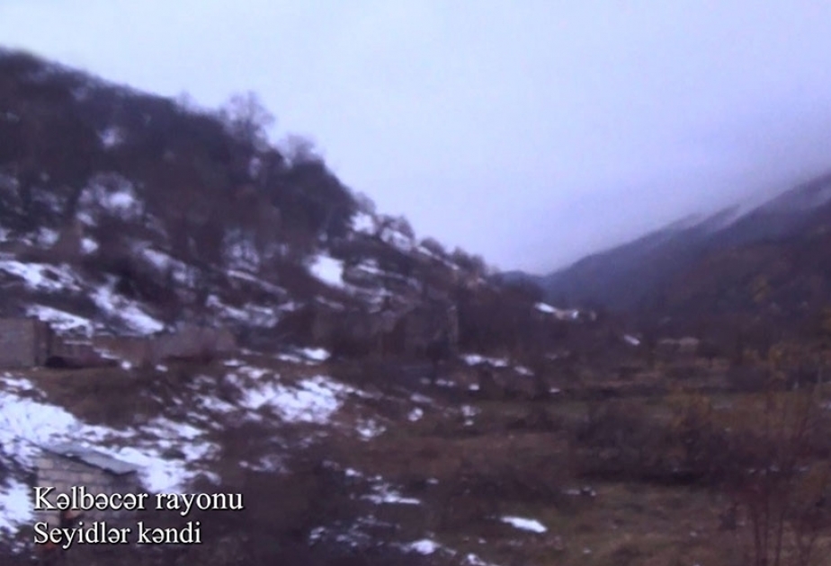 مقطع فيديو لقرية سيدلر بمحافظة كالبجر المحررة من وطأة الاحتلال الأرميني (فيديو)