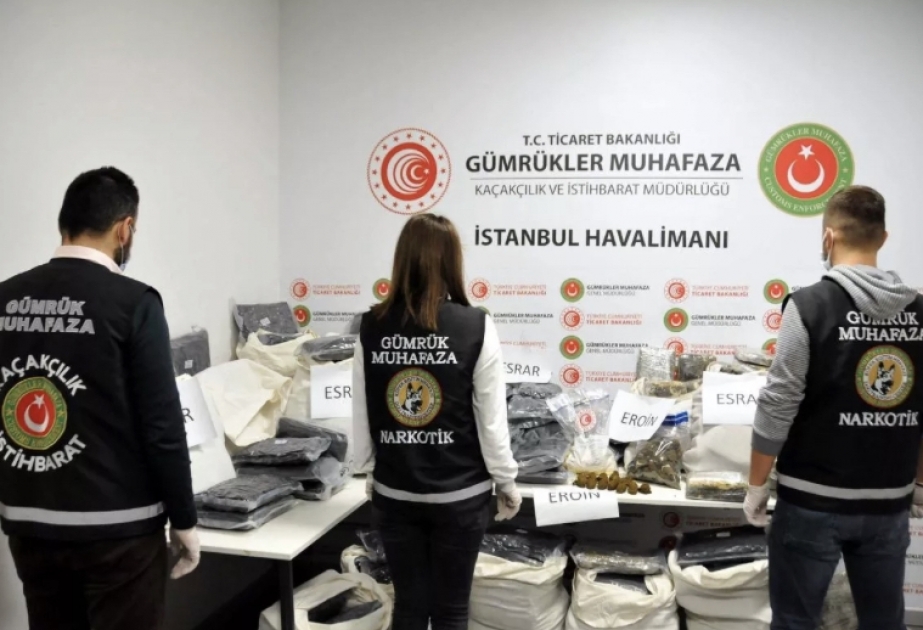 İstanbul hava limanında külli miqdarda narkotik vasitə ələ keçirilib