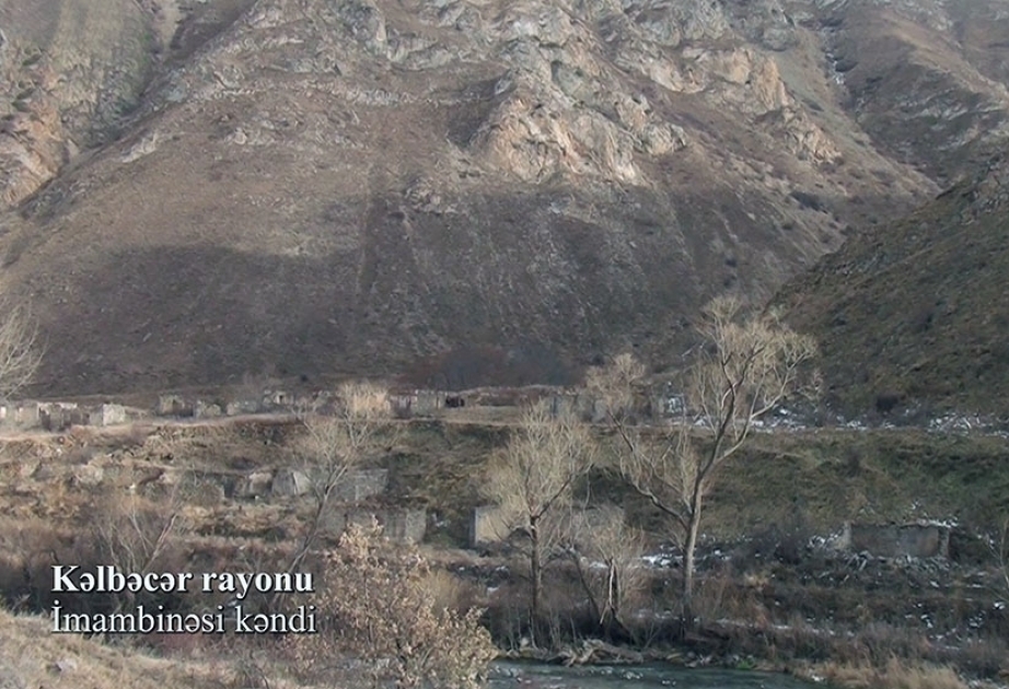 Министерство обороны распространило видеокадры из села Имамбинаси Кяльбаджарского района ВИДЕО