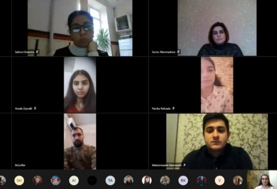 Bakı Dövlət Universitetinin Biologiya fakültəsində Vətən qaziləri ilə onlayn görüş