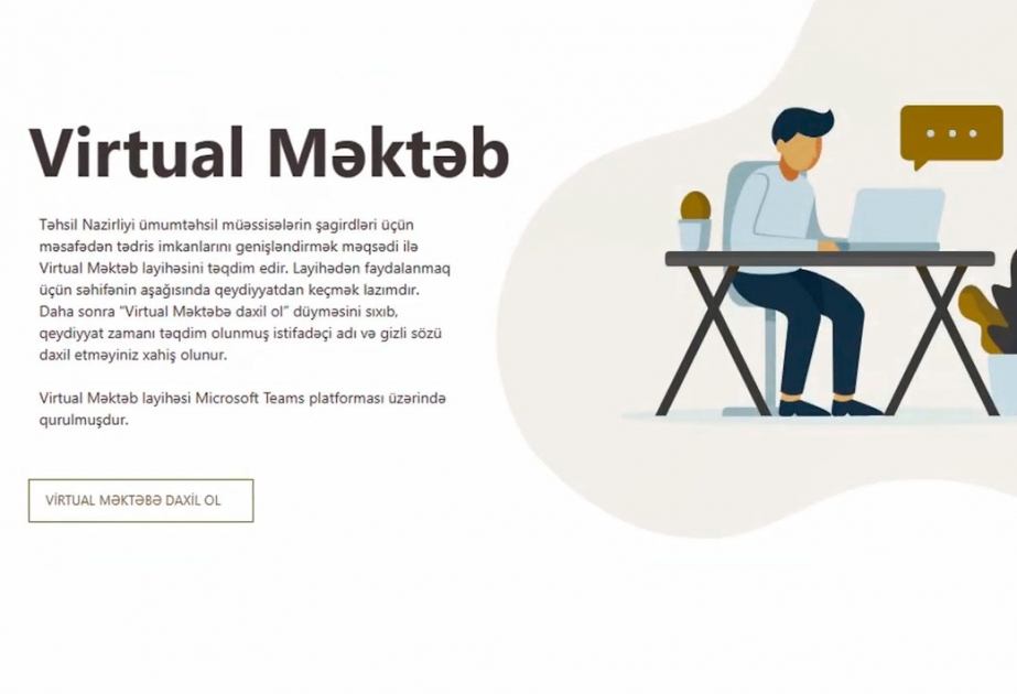 “Virtual məktəb”də fənlər üzrə qiymətləndirmə təşkil olunacaq