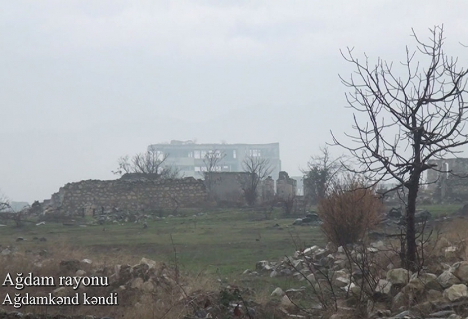 Le ministère de la Défense diffuse une vidéo du village d'Aghdamkend VIDEO