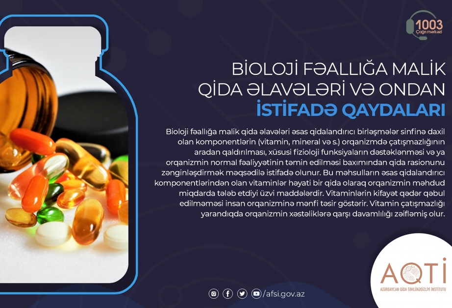 Bioloji fəallığa malik qida əlavələri