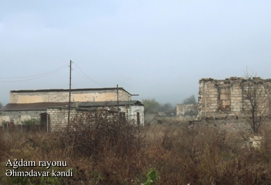 Müdafiə Nazirliyi Ağdam rayonunun Əhmədavar kəndinin videogörüntülərini yayıb VİDEO