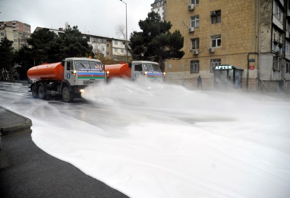 Hoy se han desinfectado 554 calles de Bakú