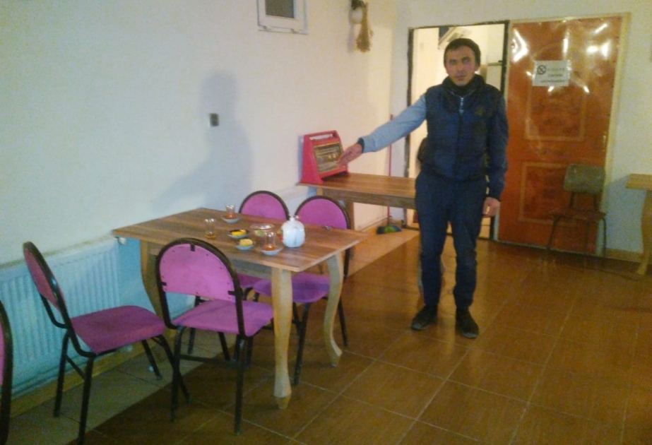 Ağsuda qanunsuz fəaliyyət göstərən kafe aşkarlanıb, 14 nəfər cərimə olunub